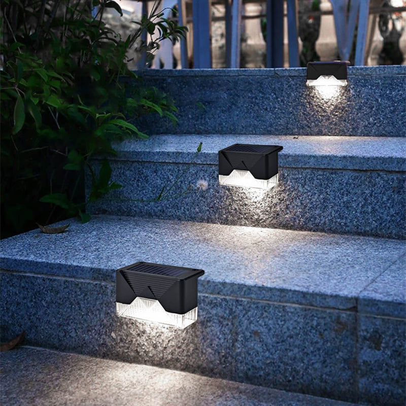 Solar Outdoor Square LED Garden Decoration Wall Sconce Lamp