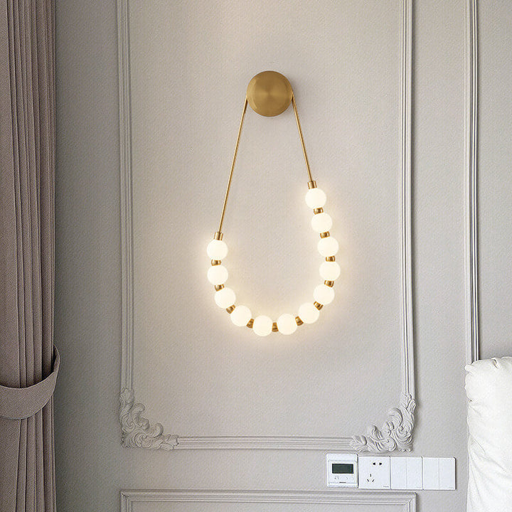 Collar Minimalista Moderno Frijol Mágico Lámpara Aplique de Pared LED 