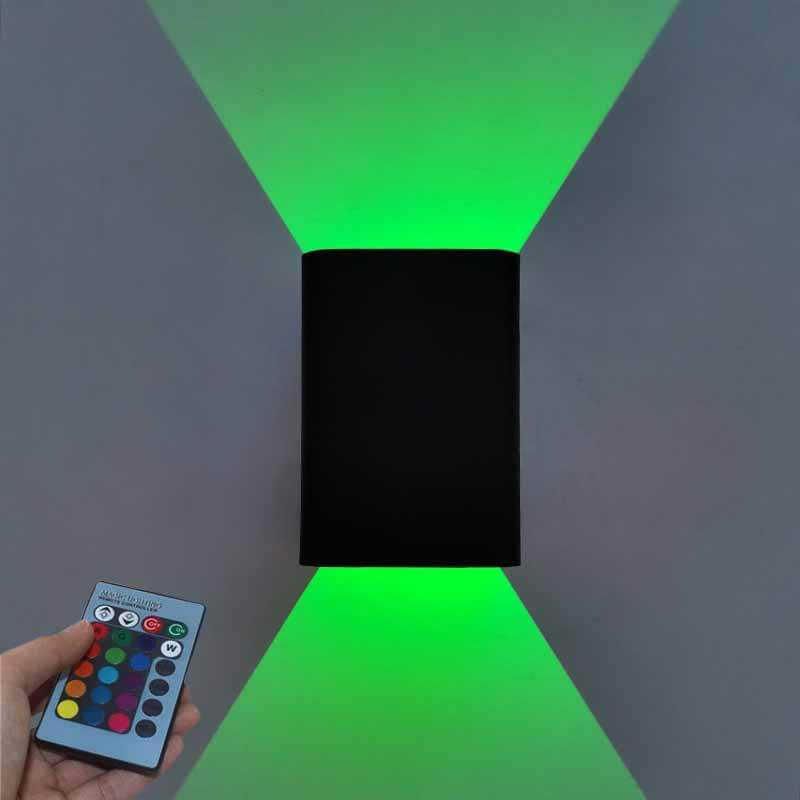 Modern Square Aluminum LED RGB Wall Sconce Lamp