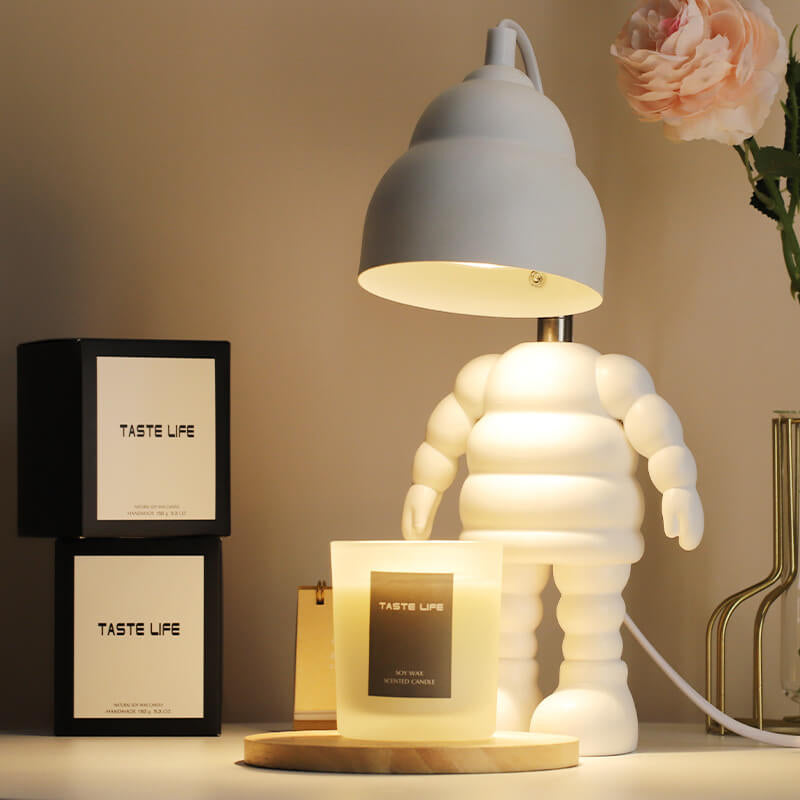 Modern Creative Michelin Robot LED Aromatherapy Melting Wax Table Lamp