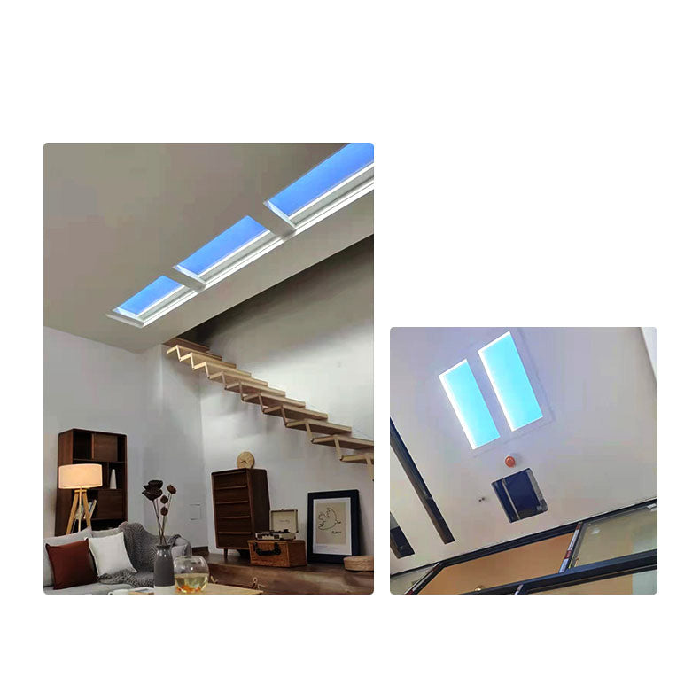 Plafonnier LED encastré bleu ciel moderne minimaliste intelligent en métal pour salon 