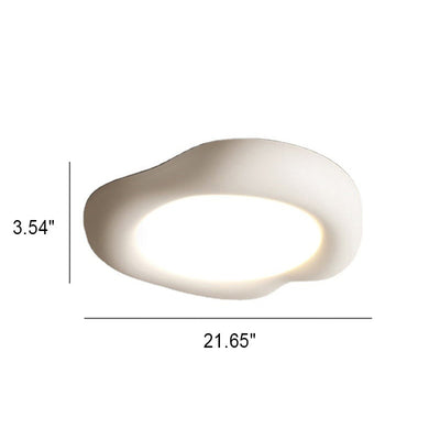 Modern Minimalist Apple Shape Solid Color LED Flush Mount Ceiling Light