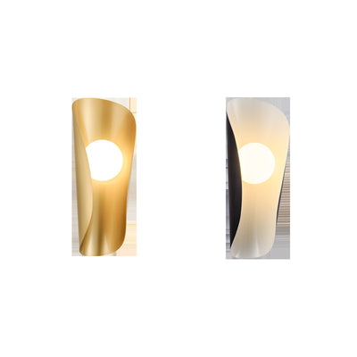 Nordic Creative Iron Column Glass Ball 1-Light Wall Sconce Lamp