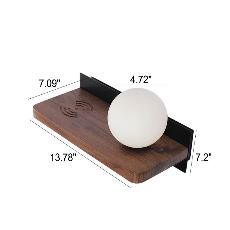 Modern Minimalist Wood Grain 1-light Wall Sconce Lamp