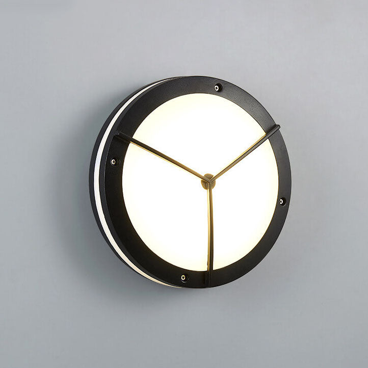 Lumière de plafond LED ronde créative extérieure étanche en aluminium acrylique 