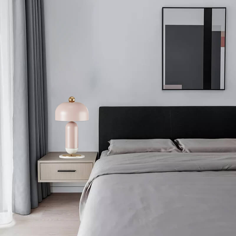 Lampe de table à 2 lumières avec matériel minimaliste nordique 