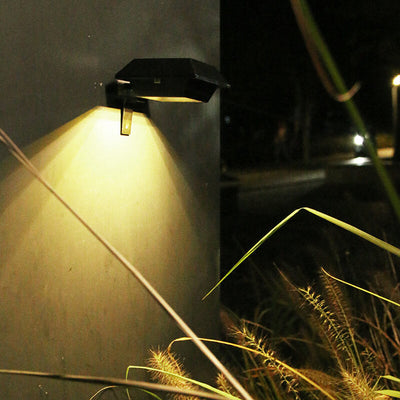 Solar Square Sink Design Wasserdichte LED-Gartenzaun-Wandleuchte für den Außenbereich 