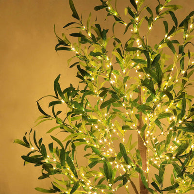 Modern Creative Olive Leaf LED Simulation Plants Decorative Light