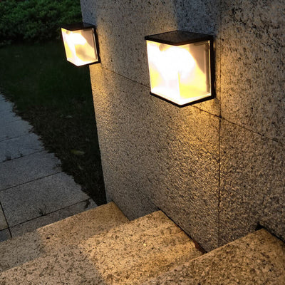 Solarkörper-Induktions-rechteckiges Kasten-Design LED-Außendekorations-Wandleuchte-Lampe