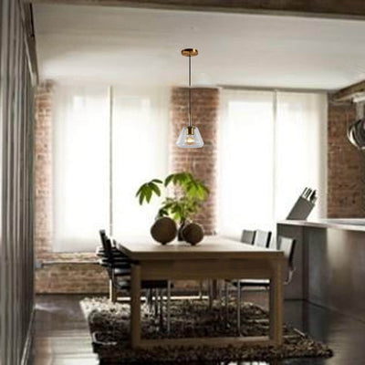 Modern Retro Glass 1-Light Pendant Light