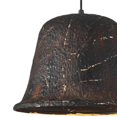 Vintage Industrial Iron Hat Shape 1-Light Pendant Light