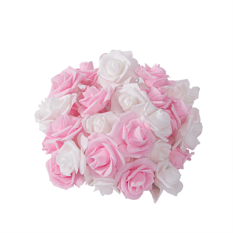 Décoration de vacances Rose créative moderne PV bulle Mu LED guirlandes lumineuses 