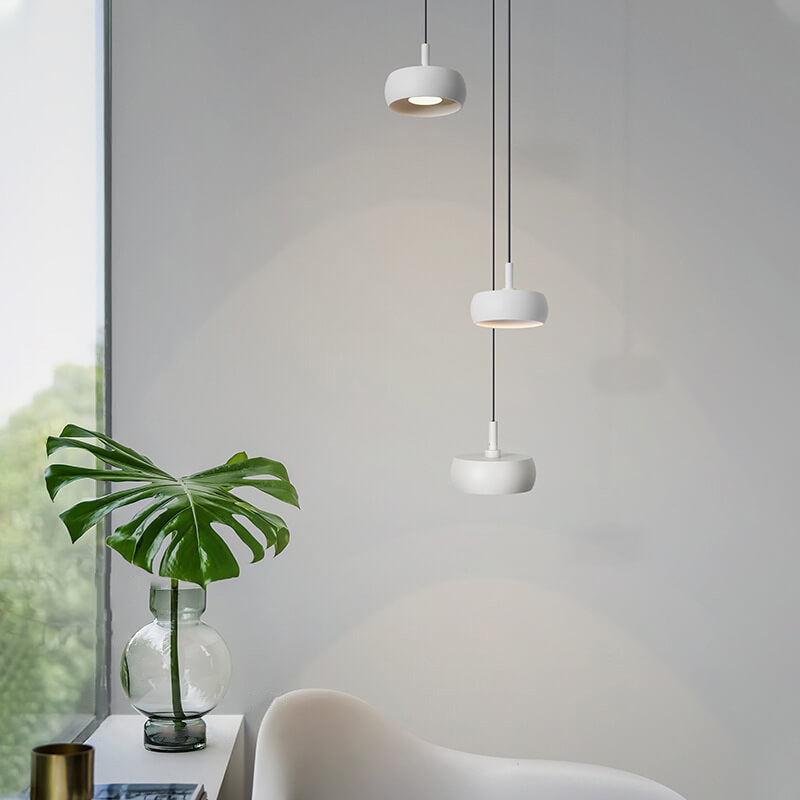 Nordic Minimalist Dome Aluminum LED Retractable Pendant Light