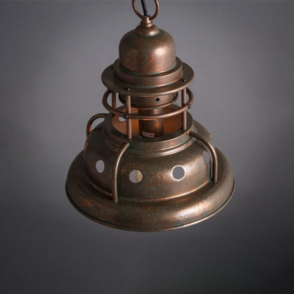 Retro Industrial Solid Color Iron 1-Light Pendant Light