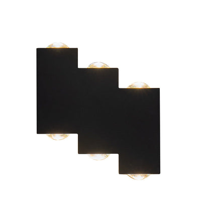 Modern Creative Square Geometric Luminous Outdoor Waterproof LED Wall Sconce Lamp