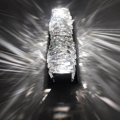 Moderne Luxus Kristallsäulen LED Wandleuchte 