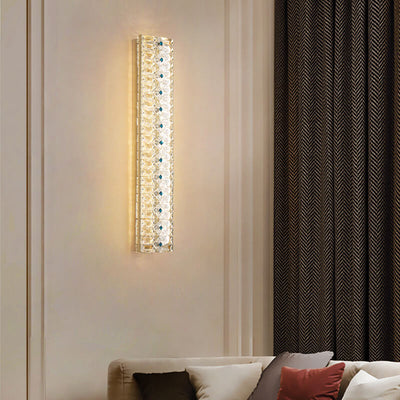 European Light Luxury Strip Crystal LED-Wandleuchte 