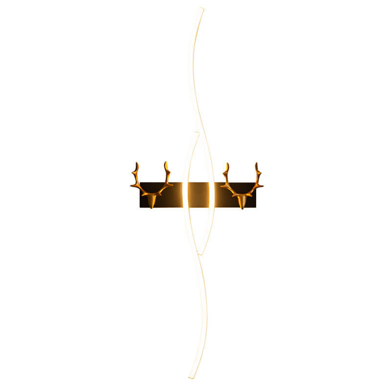 Applique Murale LED Nordic Light Luxury Strip Curve Antler 