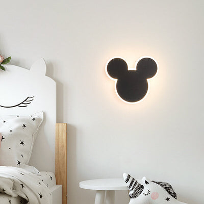 مصباح حائط LED على شكل فأر وأرنب كرتوني إبداعي 