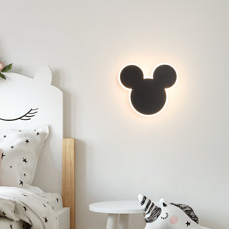 مصباح حائط LED على شكل فأر وأرنب كرتوني إبداعي 