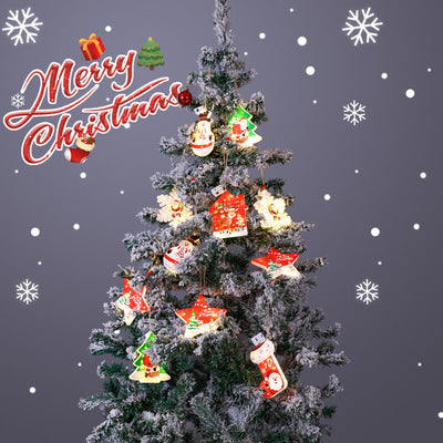 Lumières suspendues peintes en plastique LED décoratives de Noël 
