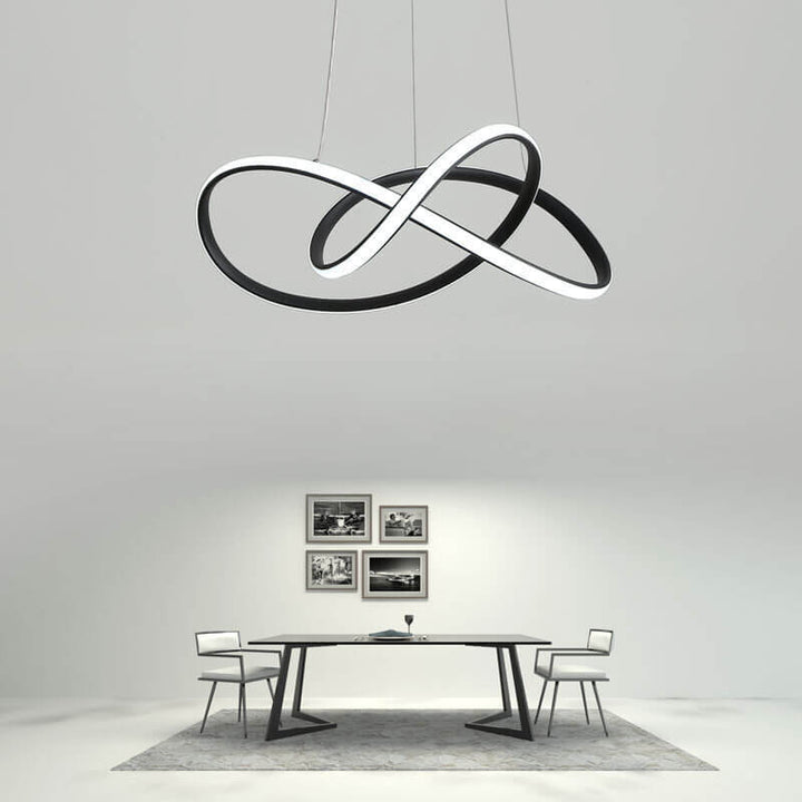 Modern Minimalist Ring Aluminum Strip LED Pendant Light