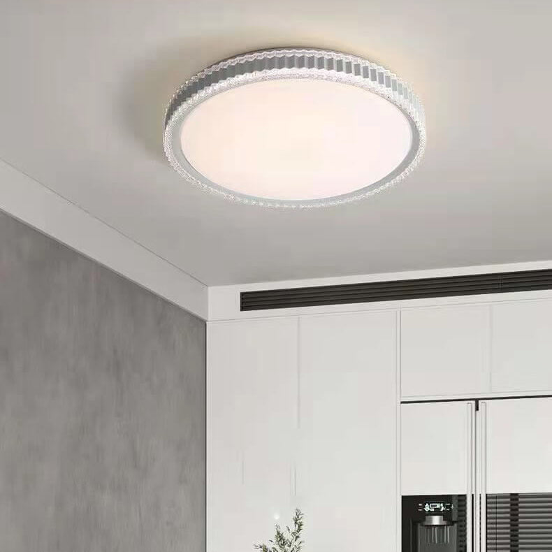 Nordic Light Luxury Round Simple LED Flush Mount Light