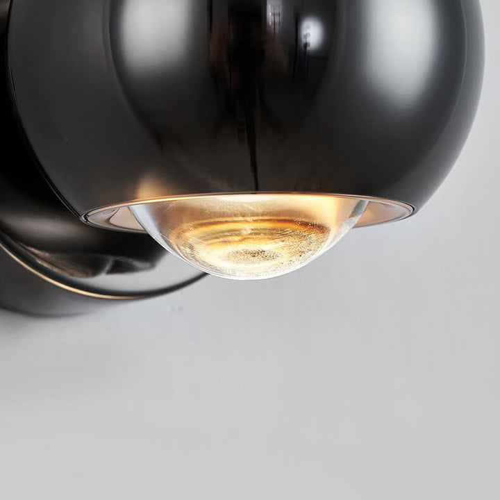 Moderne minimalistische einfarbige runde drehbare Eisen-Aluminium-COB-LED-Wandleuchte 