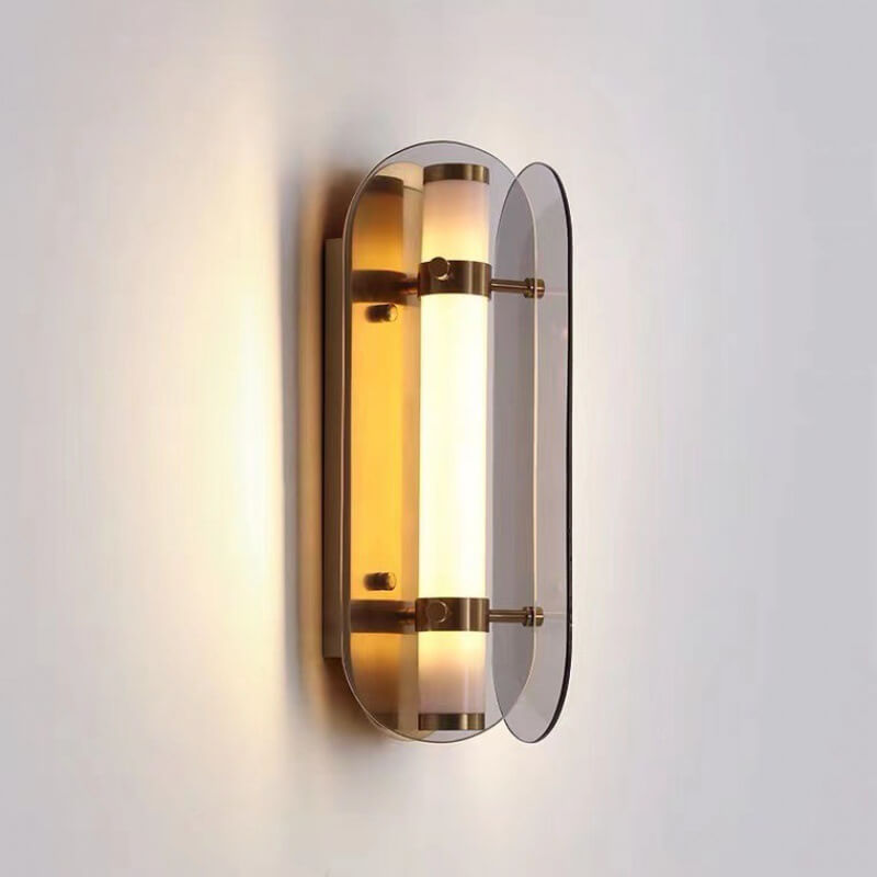 Scandinavian Minimalist Light Luxury Glass LED Wall Sconce Lamp