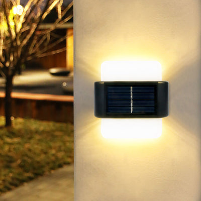 Moderne Außenhof wasserdichte Solarinduktionswandleuchte Lampe 