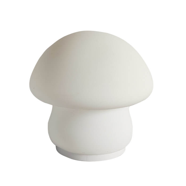 Lámpara de Mesa LED de Luz Nocturna de Silicona Pura Blanca de Champiñón Moderno 