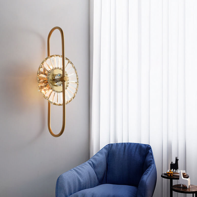 Applique murale LED design créatif en cristal de luxe 