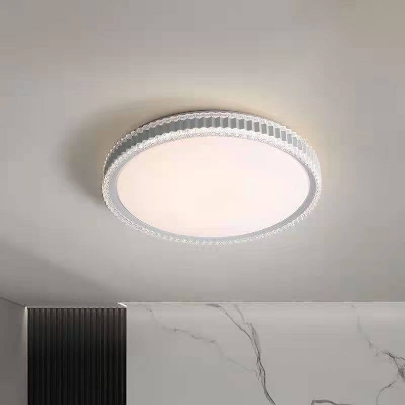 Nordic Light Luxury Crystal Round LED Flush Mount Light