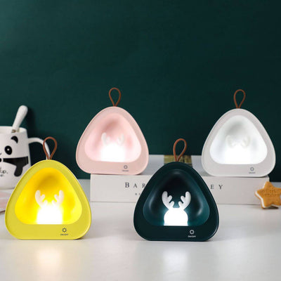 Creative Cute Deer Silicone USB Charging Portable LED Night Light Table Lamp
