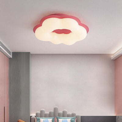 Modern Minimalist Colorful Clouds PE LED Flush Mount Ceiling Light