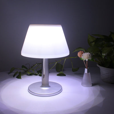 Solar Powered Modern Cone Induction Waterproof LED Table Lamp