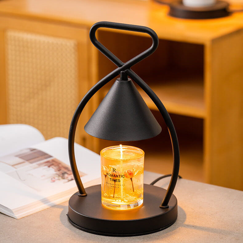 Lampe de Table Nordic Creative Geometric Iron 1 Lumière Cire Fondue 