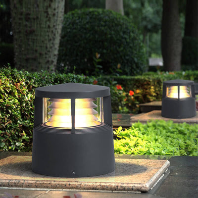 Modern Creative Cylindrical 1-Light  Outdoor Lawn Landscape Light