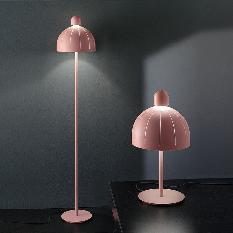 Nordic Pink Mushroom Metal LED Table Lamp