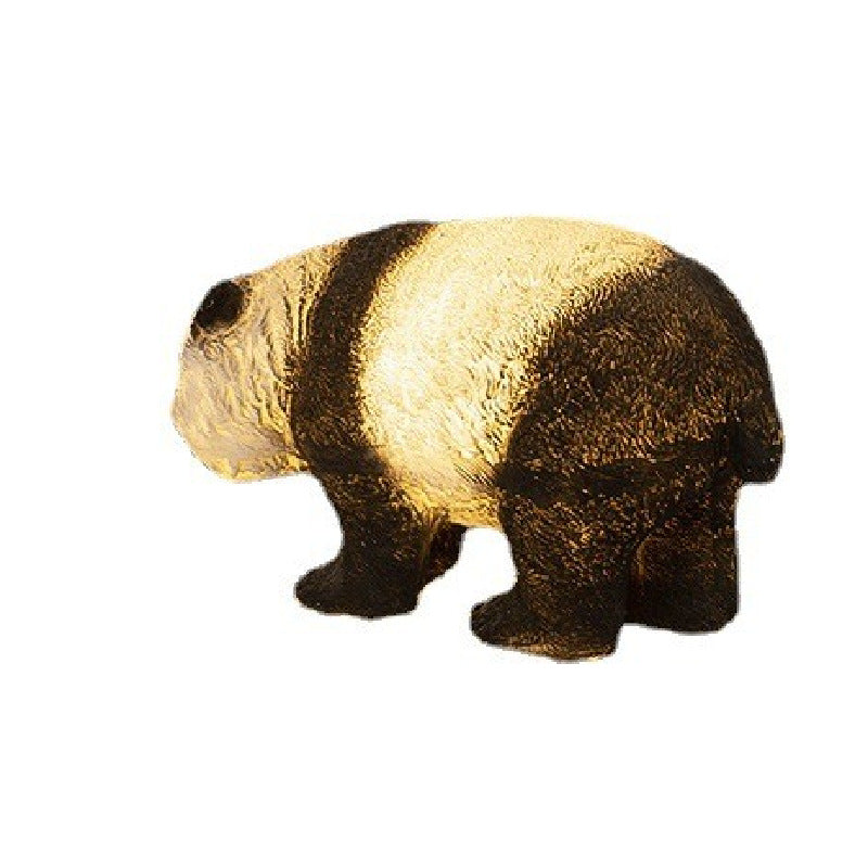 Zeitgenössisches kreatives Harz-Panda-Tierform-LED-Rasen-Landschaftslicht für den Garten 