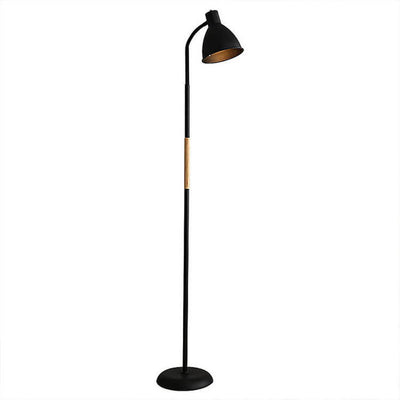 Nordic Minimalist Iron Cone Long Pole 1-Light Standing Floor Lamp