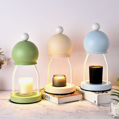 Modern Creative Iron Macaron Dome 1-Light Melting Wax Table Lamp