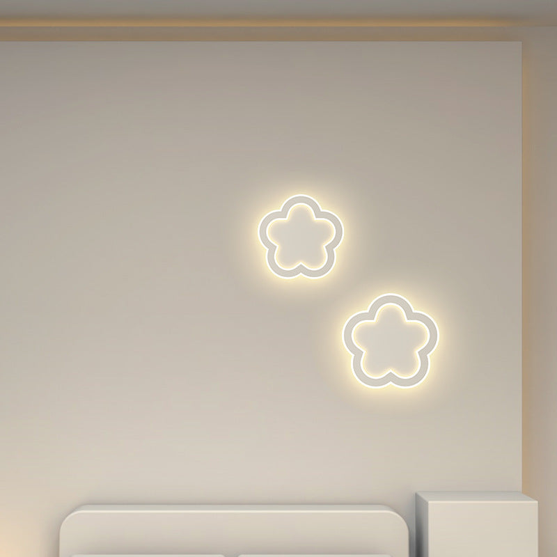 Lampe murale LED en forme créative moderne en fer et acrylique 