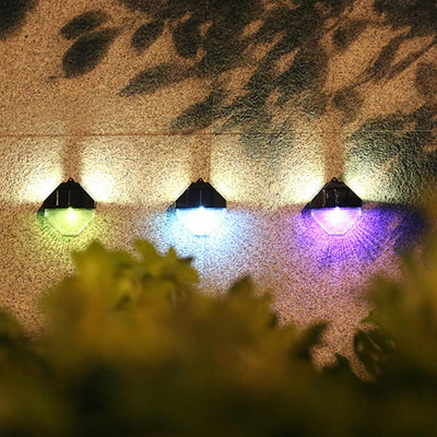 Modern Plastic Octagonal Waterproof Solar LED Outdoor Garden Patio Sensor Light