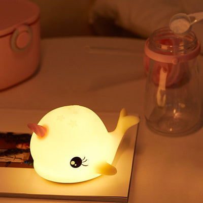 Modern Creative Unicorn Silicone LED Pat Night Light Table Lamp