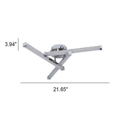 Moderne minimalistische dreieckige hohle LED-Deckenleuchte zur halbversenkten Montage 