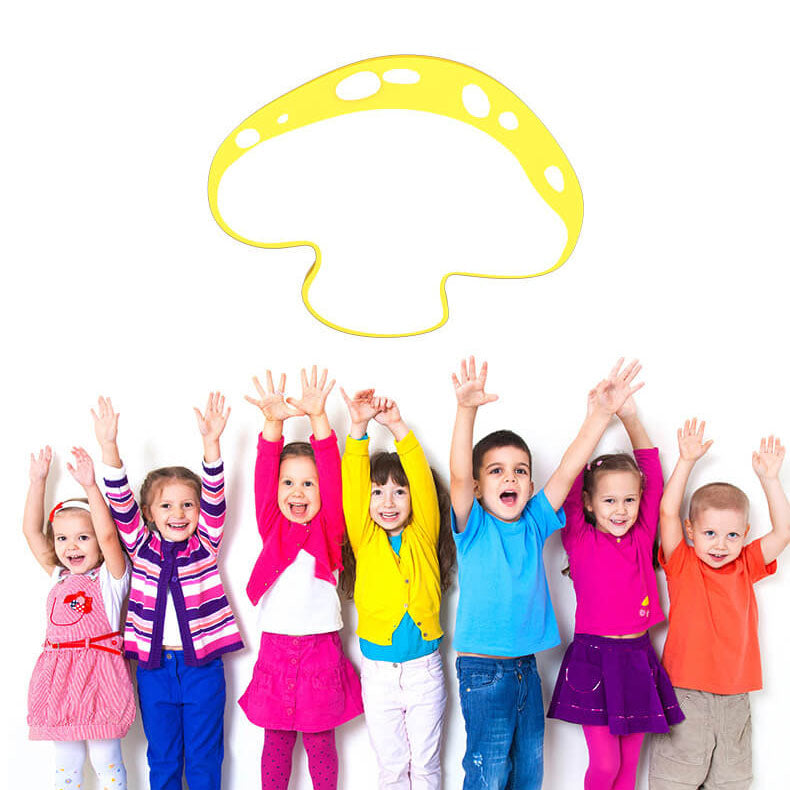Luz de techo LED empotrada para niños con forma de hongo de dibujos animados creativos 