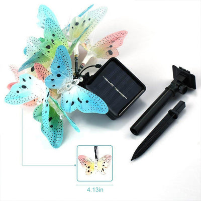 Lumières décoratives à LED en forme de papillon créatif moderne solaire 