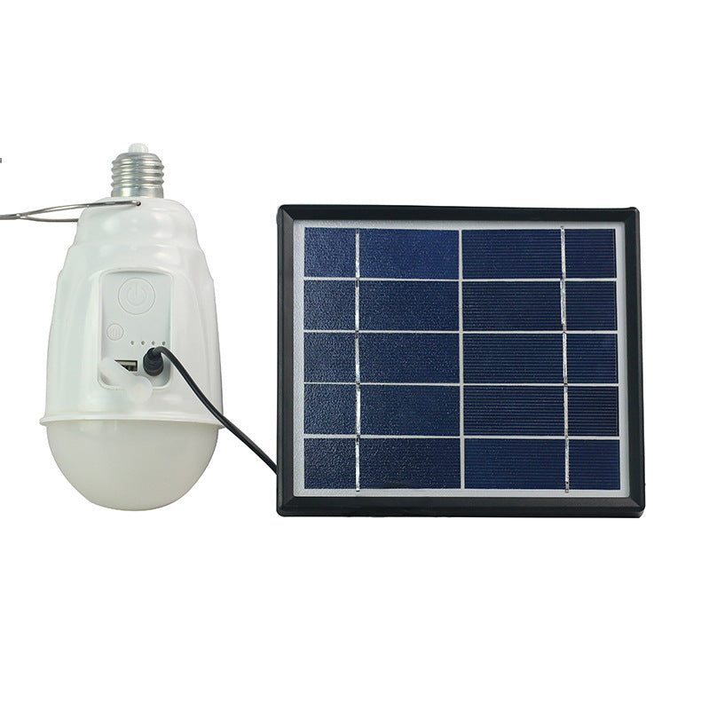 Modern Minimalist ABS Round Bulb-shaped Solar Waterproof LED Camping Emergency Light For Outdoor
