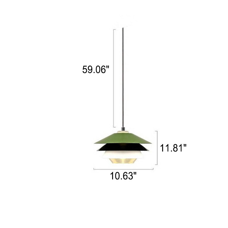 Nordic Simplicity Multilayer Dome Iron 1-Light Pendelleuchte 